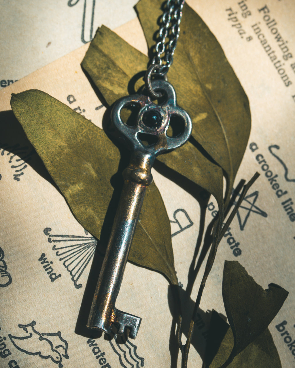 Hekate's Key Pendant with Black Spinel – A Talisman of Protection, Shadow Work, and Inner Power