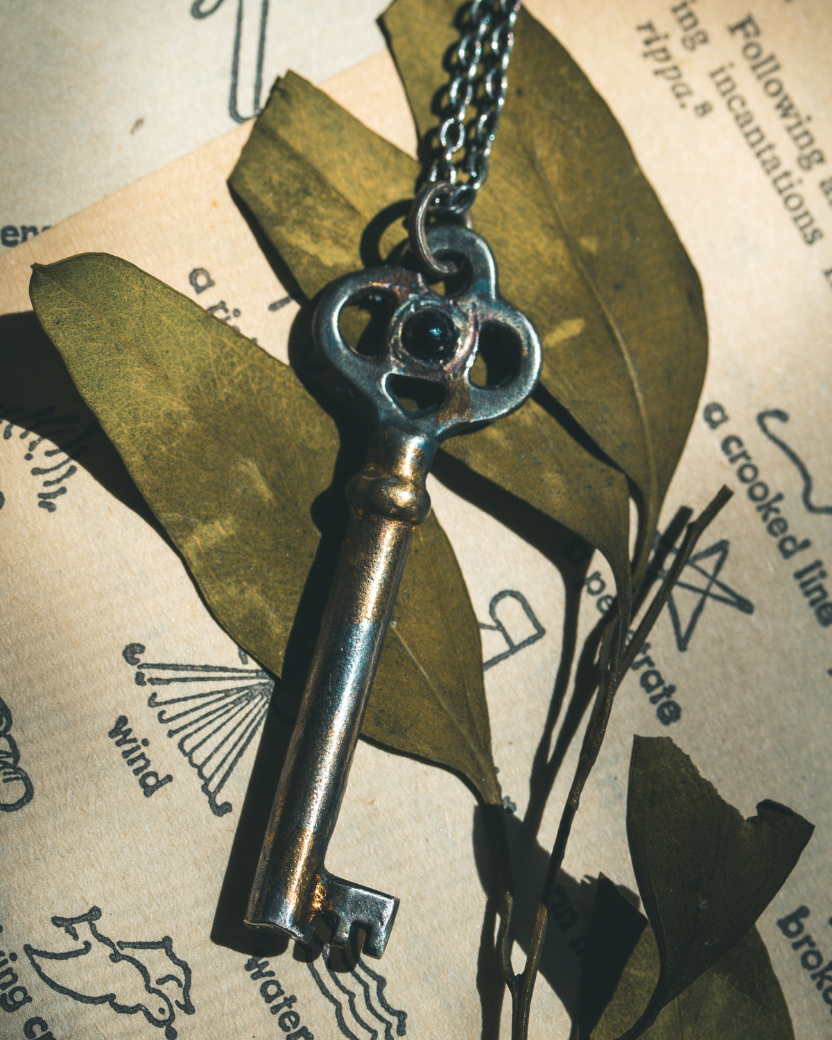 Hekate's Key Pendant with Black Spinel – A Talisman of Protection, Shadow Work, and Inner Power