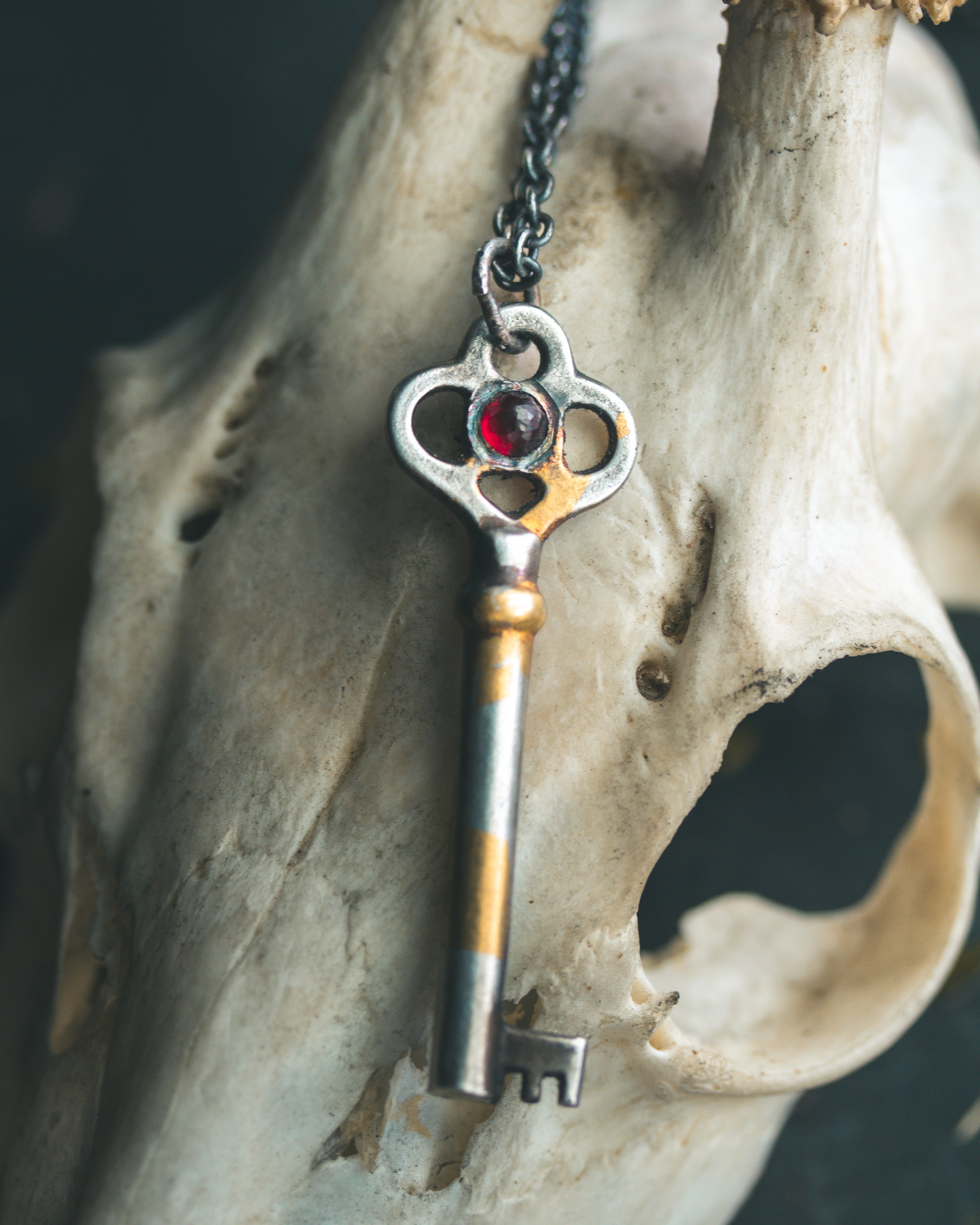 Hekate's Key Pendant with Moonstone: Embrace Intuition and Enlightenment