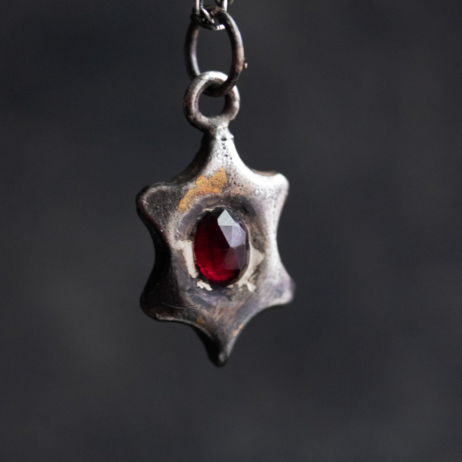 Beyond the vale Garnet limited edition oval rose cut Amulets - Machinations