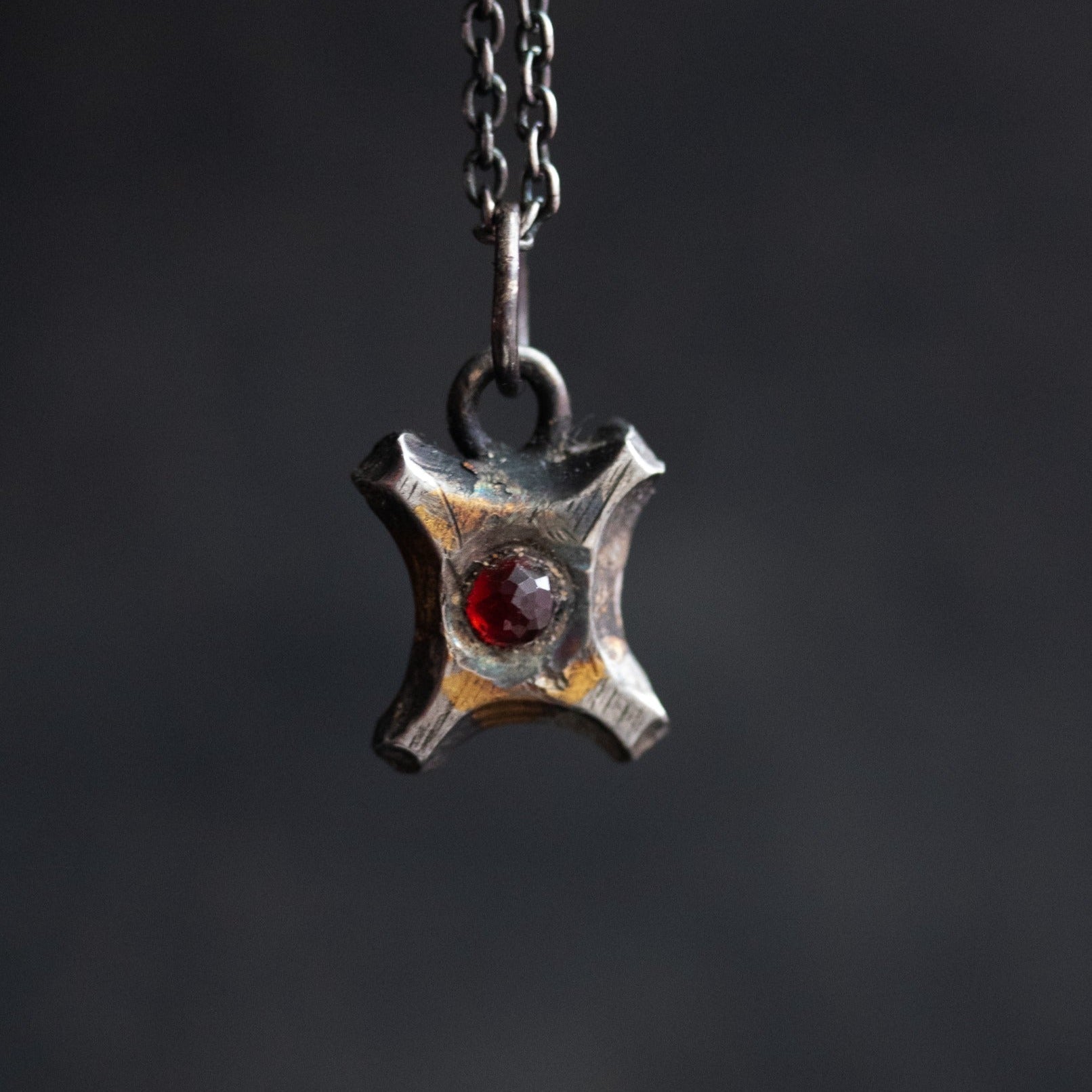 Beyond the vale Garnet limited edition rose cut Amulets - Machinations