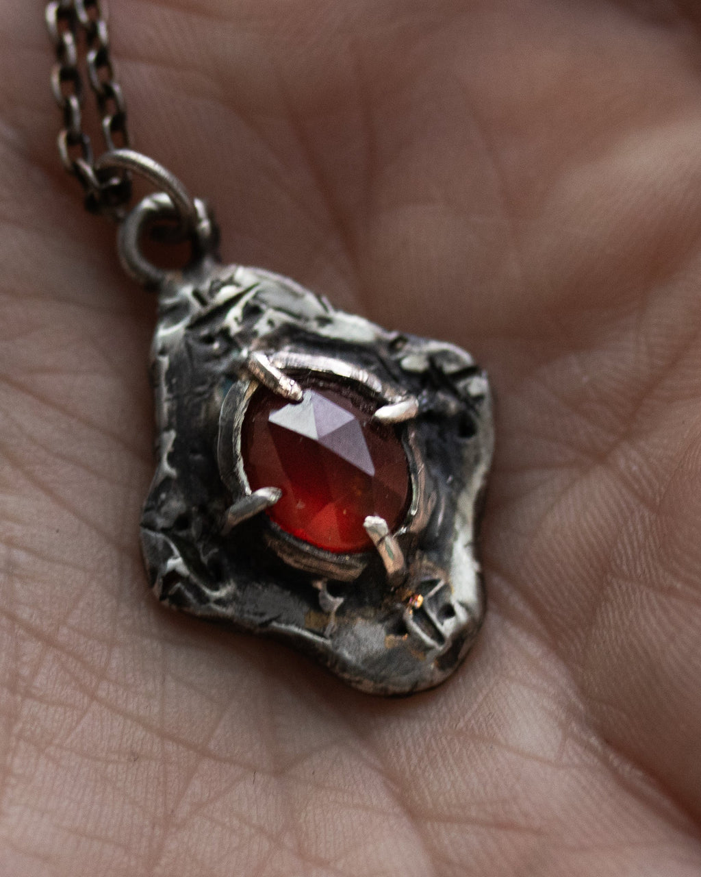 Beyond the vale Garnet rose cut Amulets - Machinations
