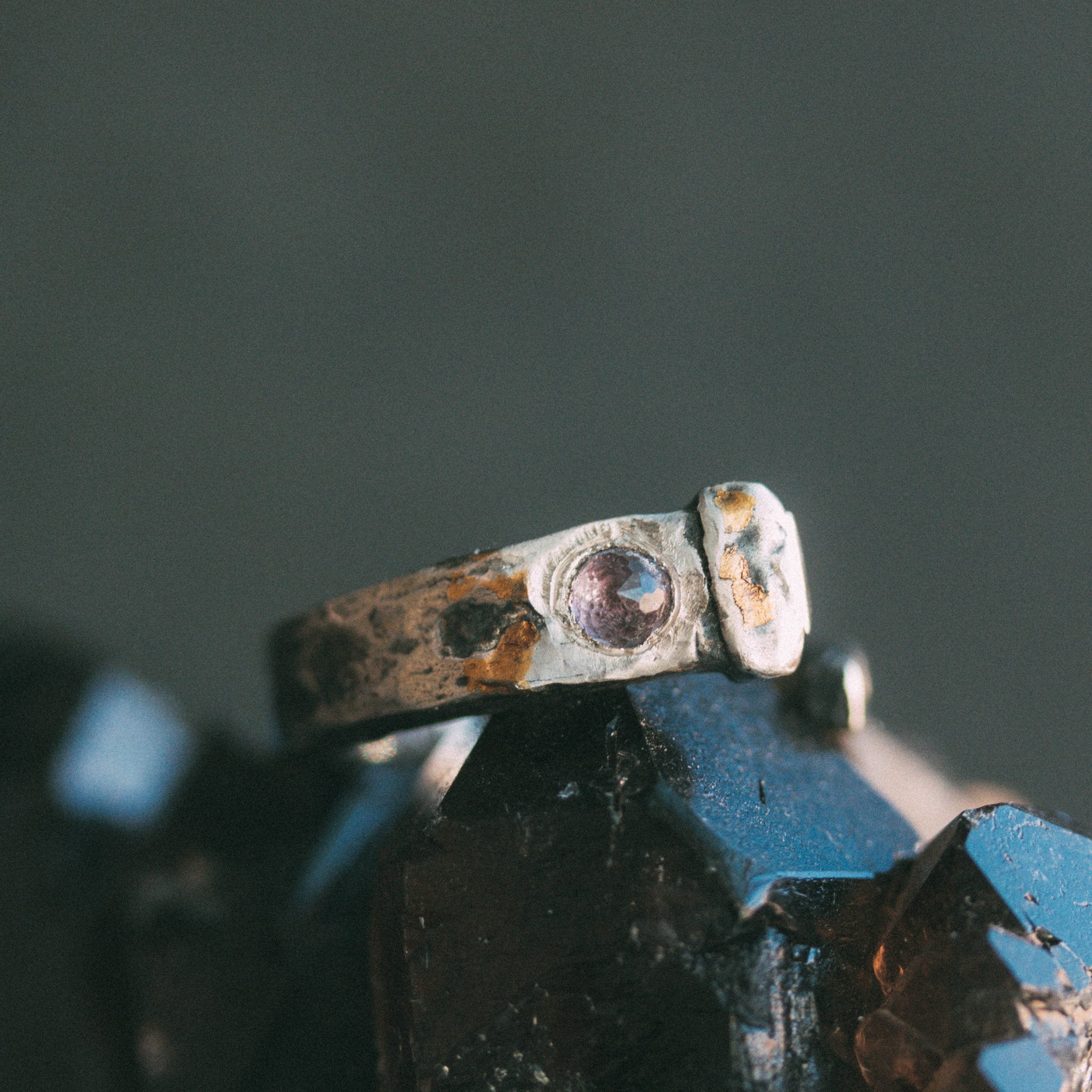 Coffin Nail Amethyst Ring - Machinations