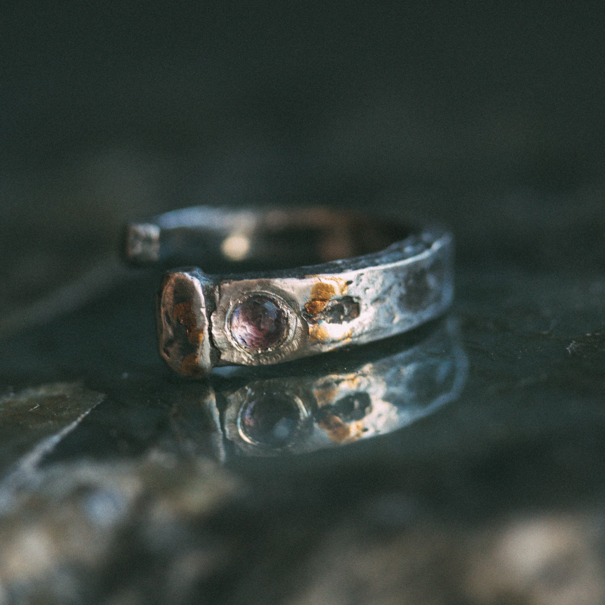 Coffin Nail Amethyst Ring - Machinations