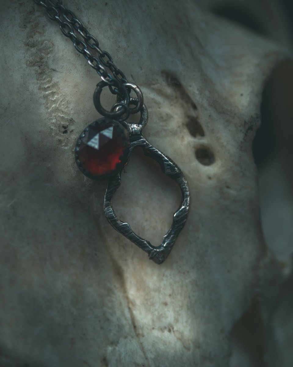 Divine Ruin Collection - Cathedral Fragment Pendant | Sterling Silver & 23.5K Gold | Hand - Carved Relic of Memory, Mystery & Sacred Decay - Machinations