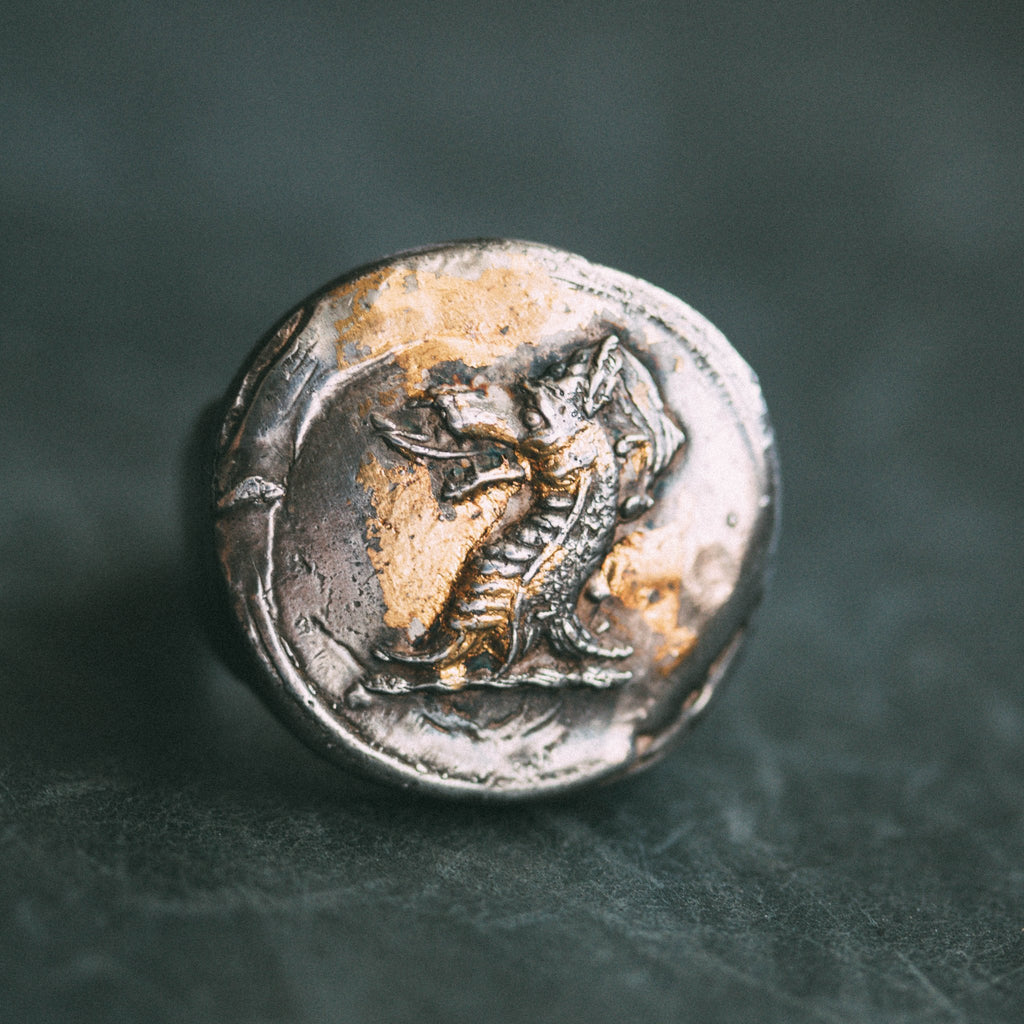 Dragon Round Signet Ring - Machinations
