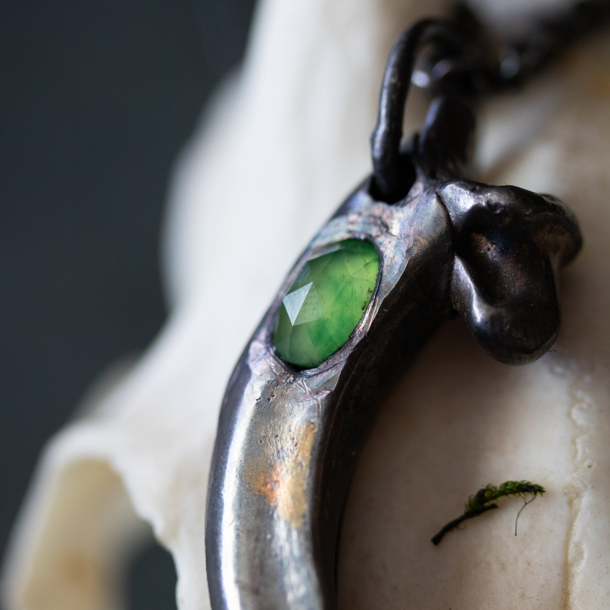 Golden Eagle Talon With Grossular Garnet - Machinations