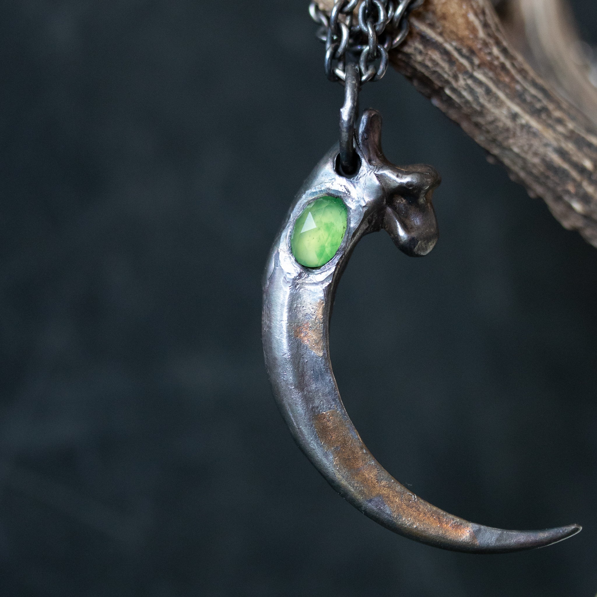 Golden Eagle Talon With Grossular Garnet - Machinations