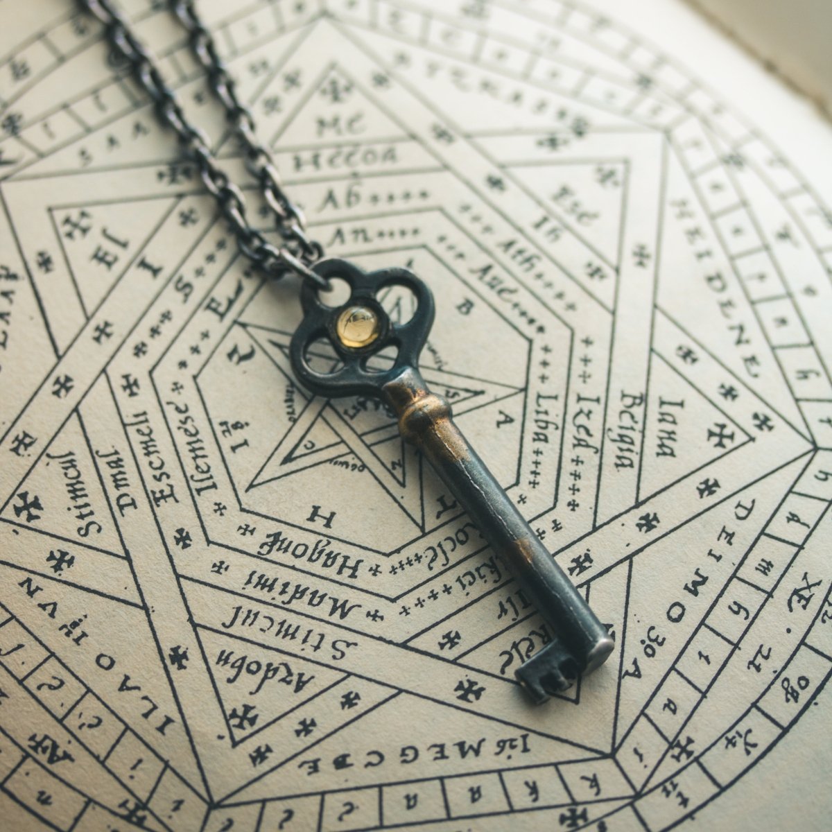 Hekate's Crossroads Key with Peridot - Machinations