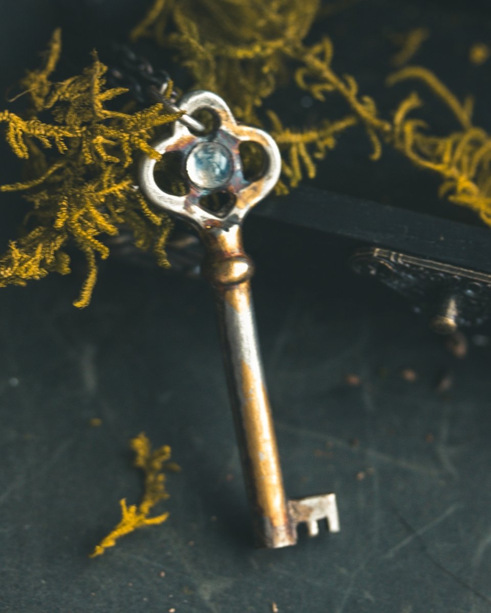 Hekate's Key Pendant with Moonstone: Embrace Intuition and Enlightenment - Machinations