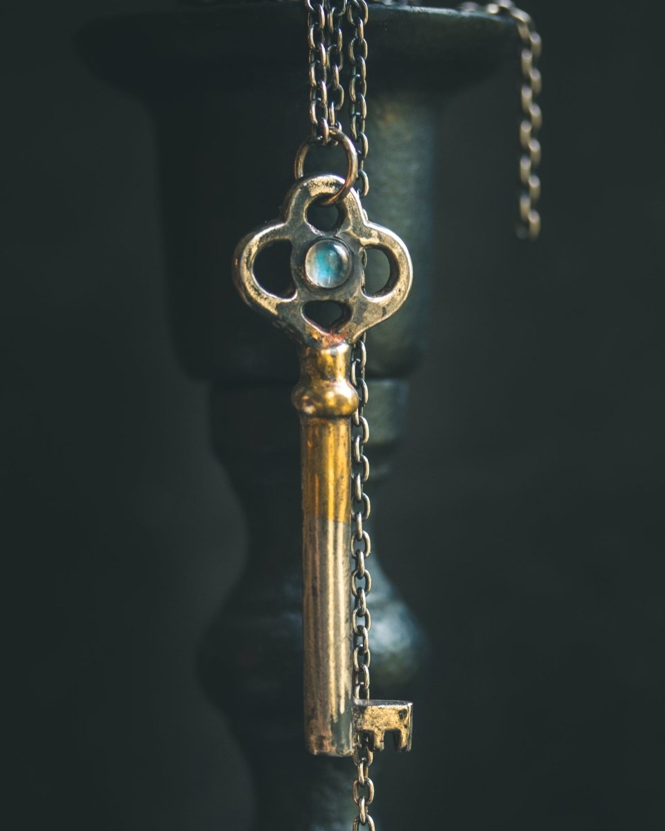 Hekate's Key Pendant with Moonstone&nbsp; - Machinations
