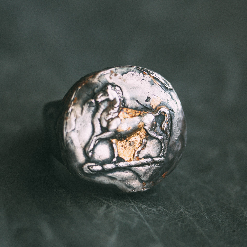 Horse Round Signet Ring - Machinations