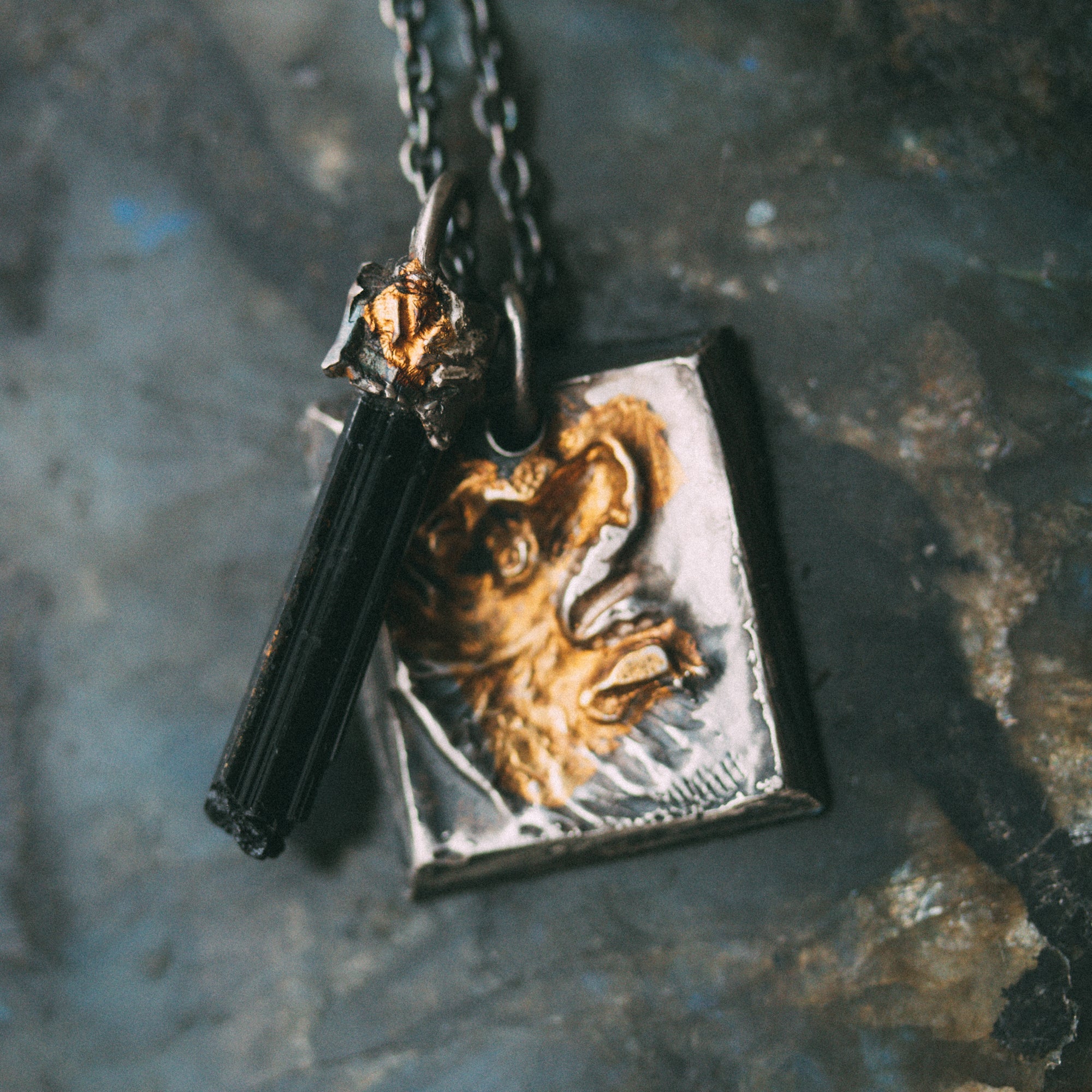 Howling Wolf Tag Necklace - Machinations