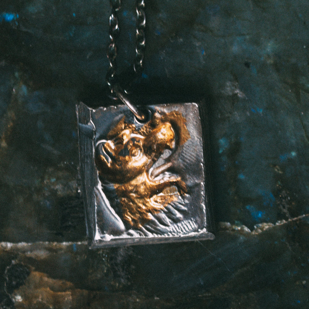 Howling Wolf Tag Necklace - Machinations