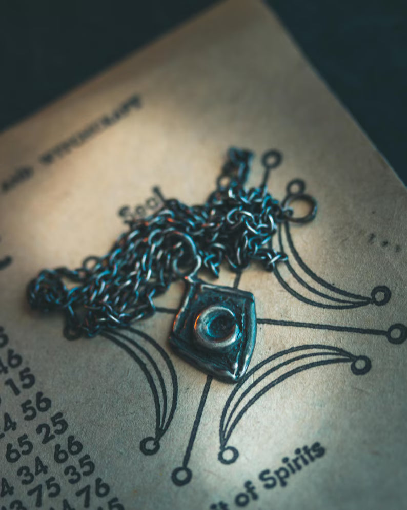 Moon Shield Amulet — Path of Esoteric Enlightenment | Sterling Silver & 23K Gold