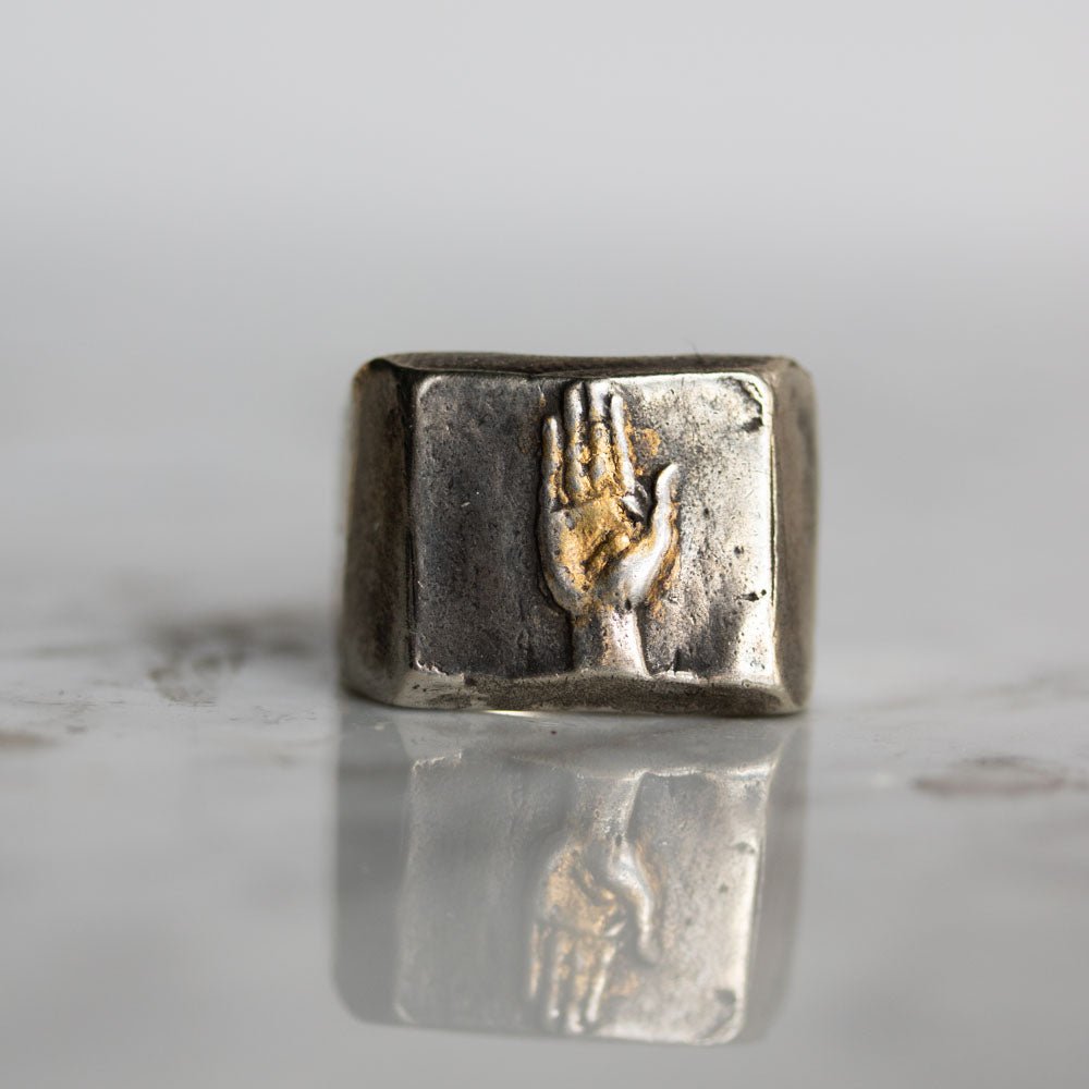 Illuminated Hand Signet Ring - Machinations