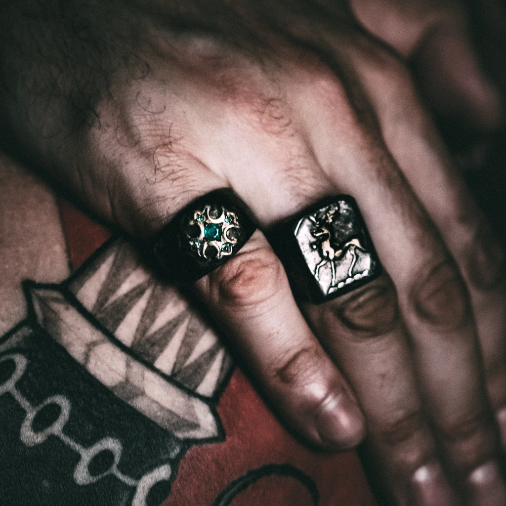 Illuminated Stag Signet Ring - Machinations