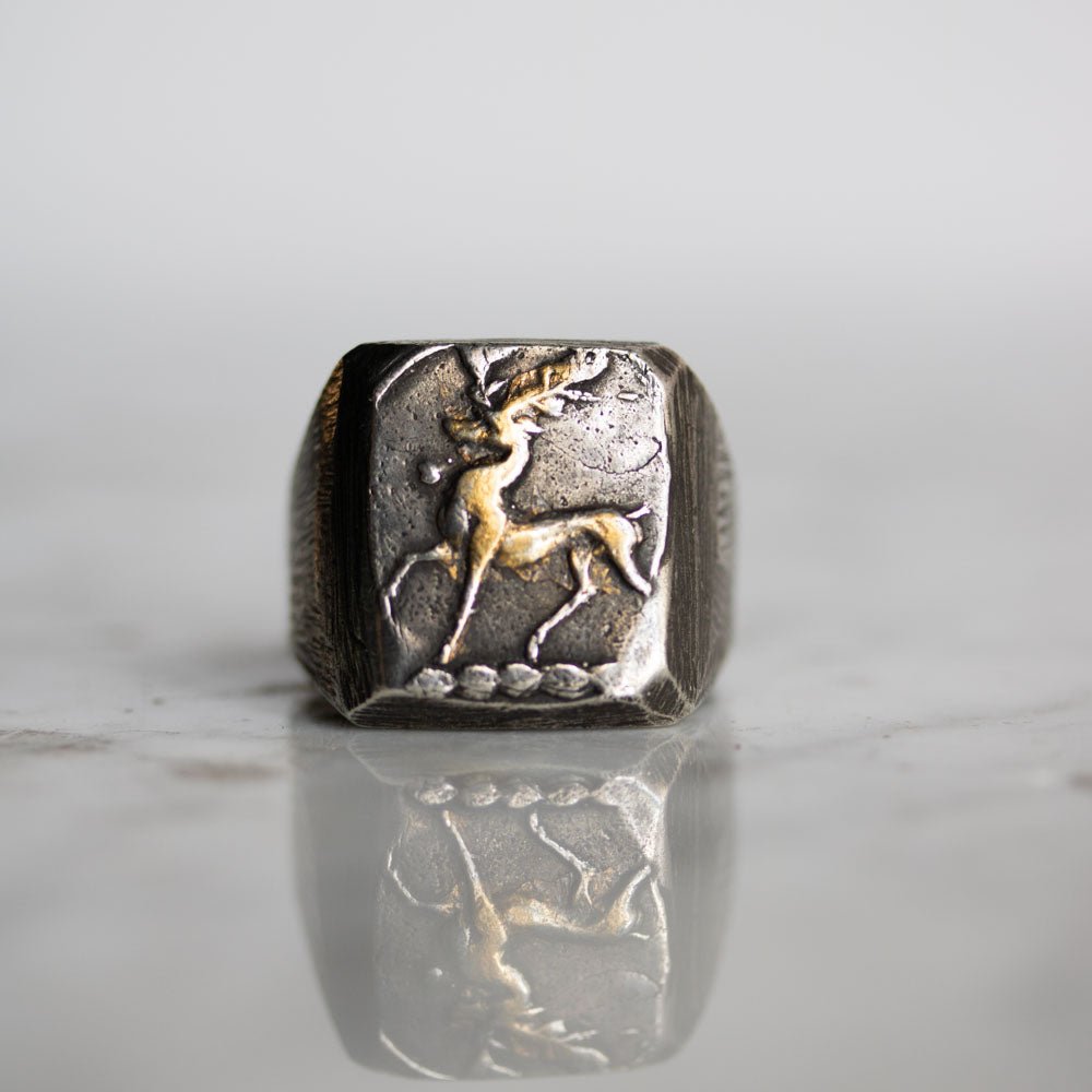 Illuminated Stag Signet Ring - Machinations