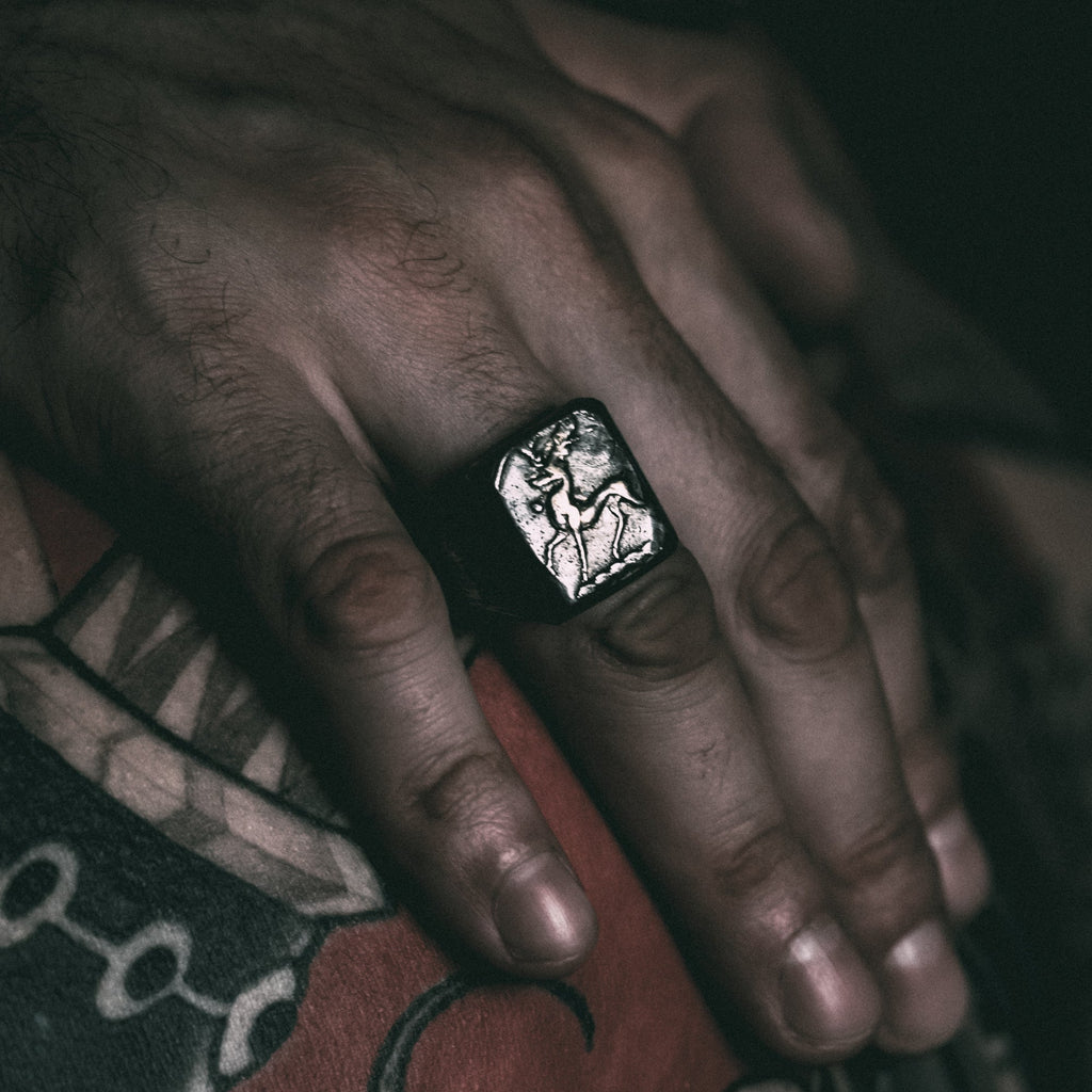 Illuminated Stag Signet Ring - Machinations