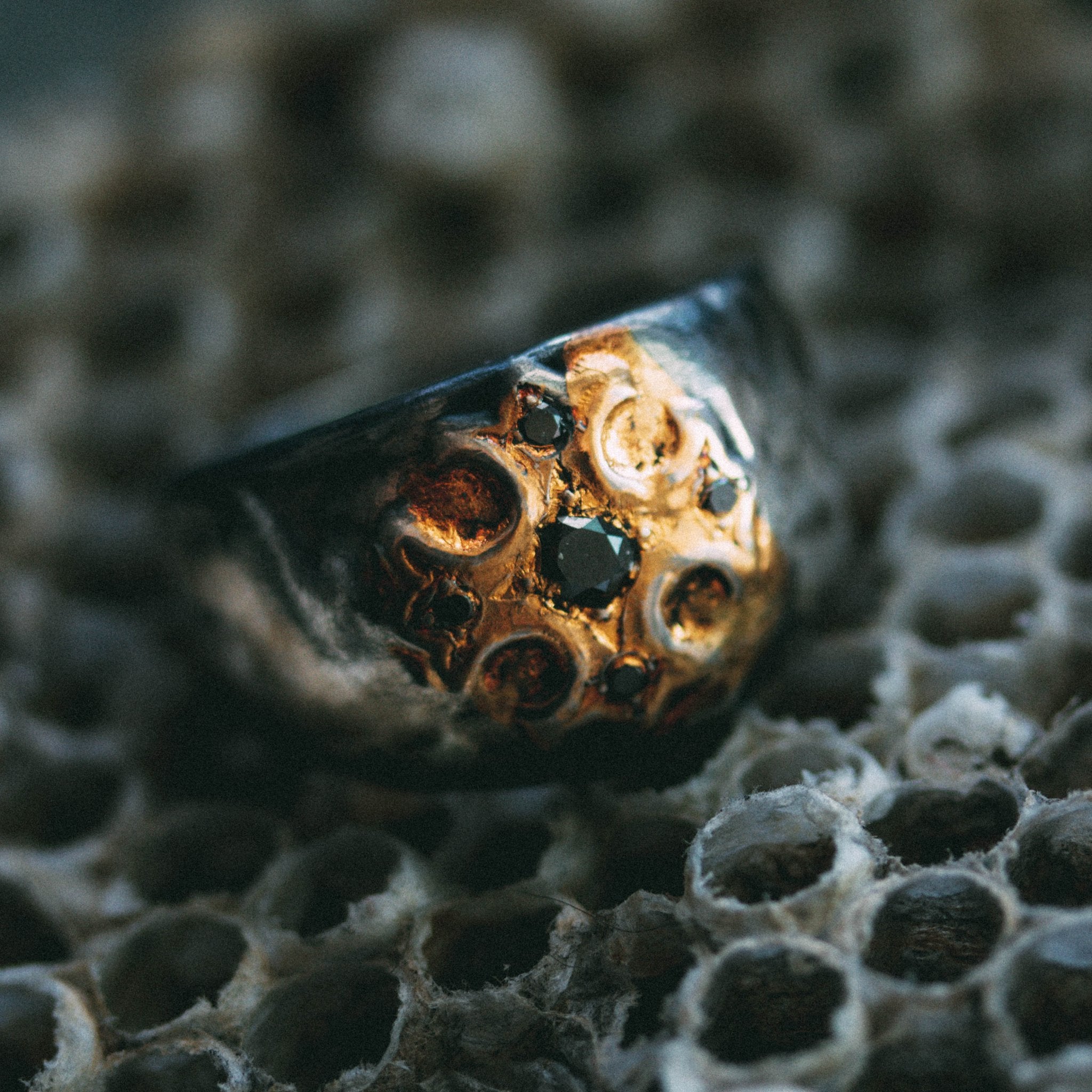 Illuminated True Cross with accent Black Diamond - Machinations