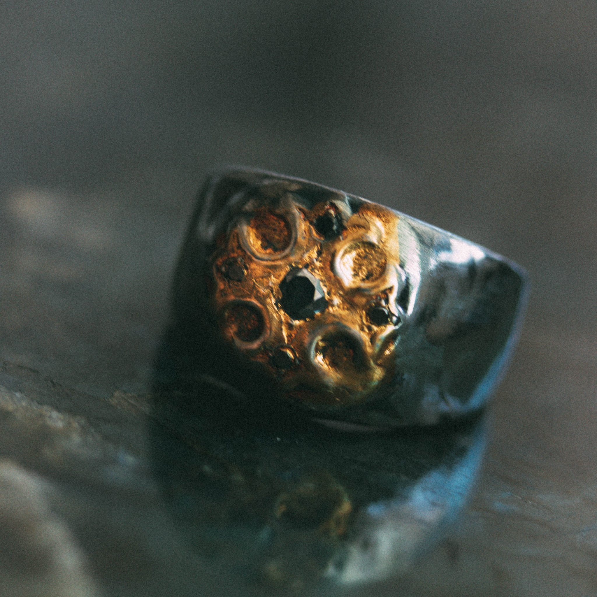 Illuminated True Cross with accent Black Diamond - Machinations