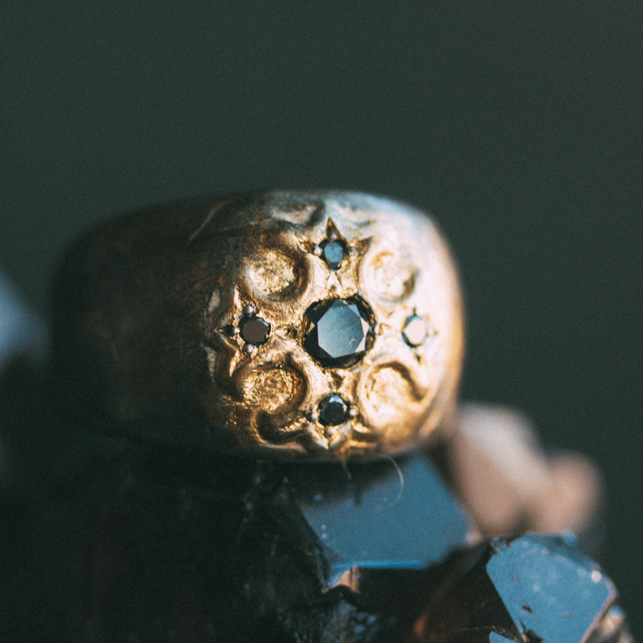 Illuminated True Cross with accent Black Diamond - Machinations