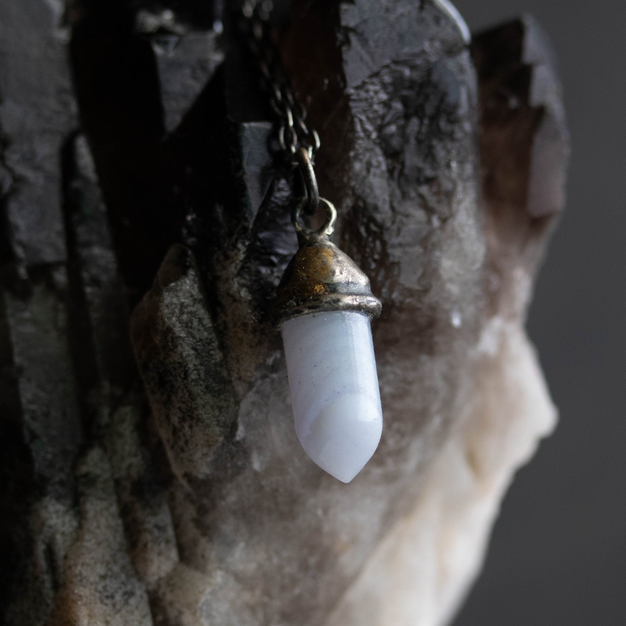 Knight Amulet Blue Lace Agate - Machinations