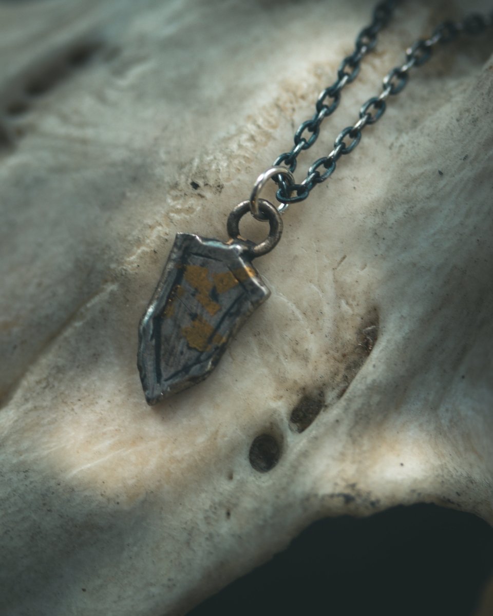 Knights Collection - Heraldic Emblem Shield Charm | Sterling Silver & 23.5K Gold | Noble Coat of Arms Pendant - Machinations