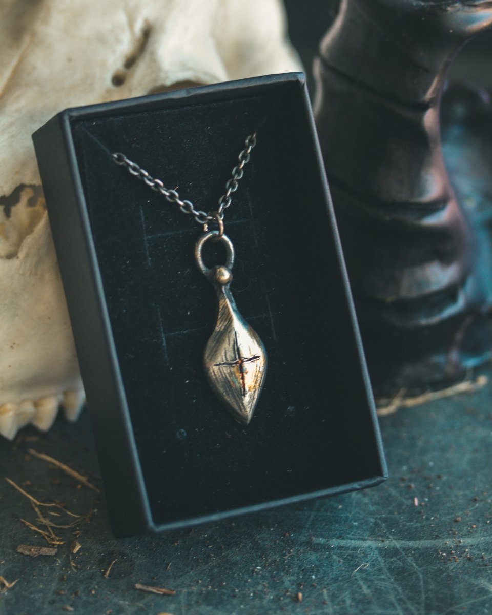 Limited Edition Knight’s Cross Amulet: Handcrafted in Sterling Silver with 23.5K Gold Accents - Machinations