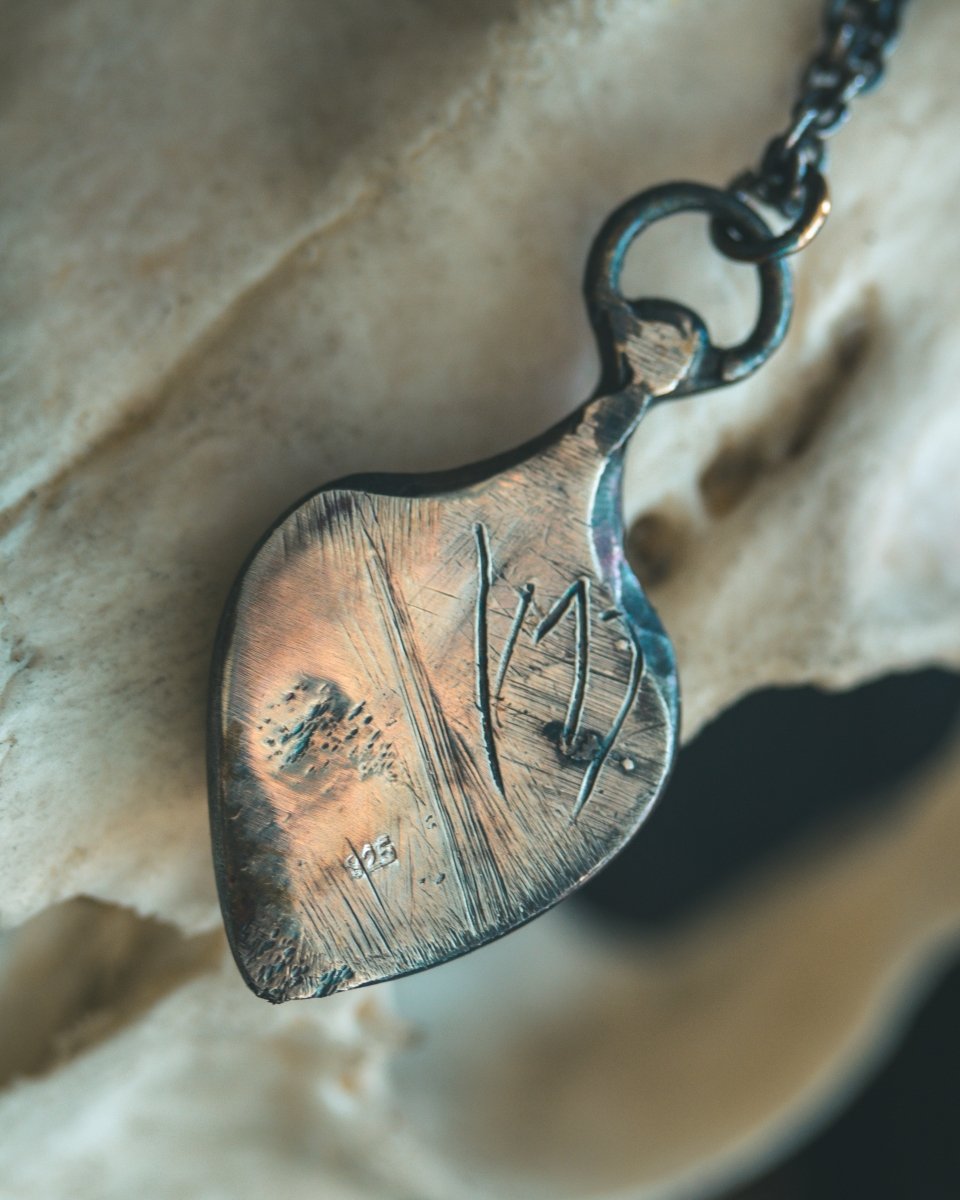 Limited Edition Pilgrim’s Cross Amulet: Handcrafted in Sterling Silver with 23.5K Gold Accents - Machinations