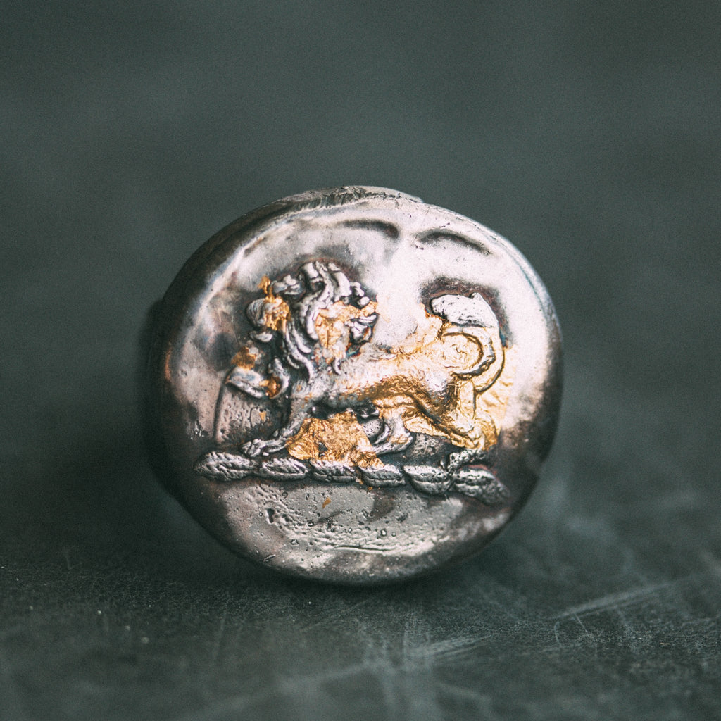 Lion Round Signet Ring - Machinations