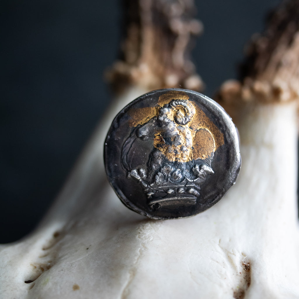 Ram Round Signet Ring - Machinations