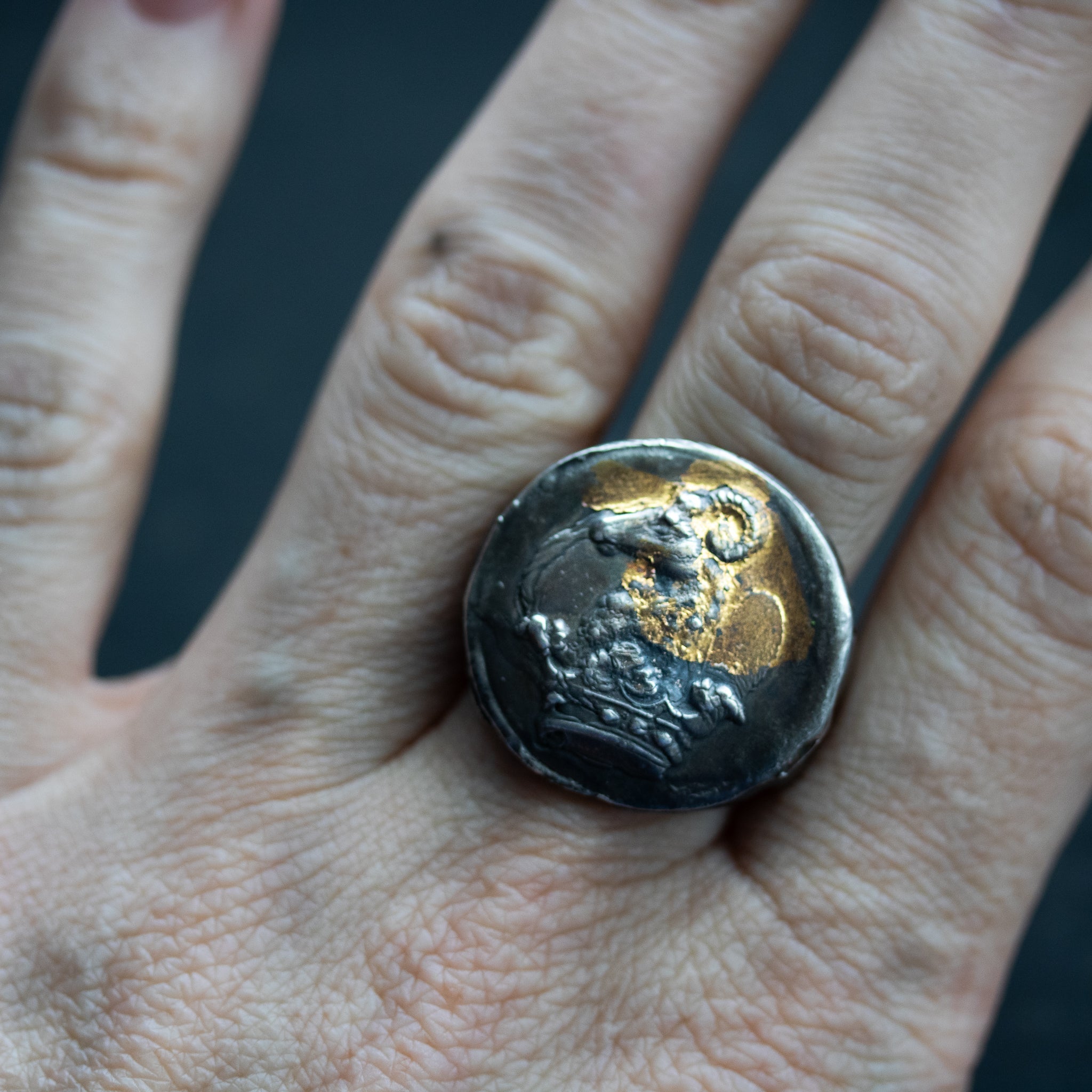Ram Round Signet Ring - Machinations
