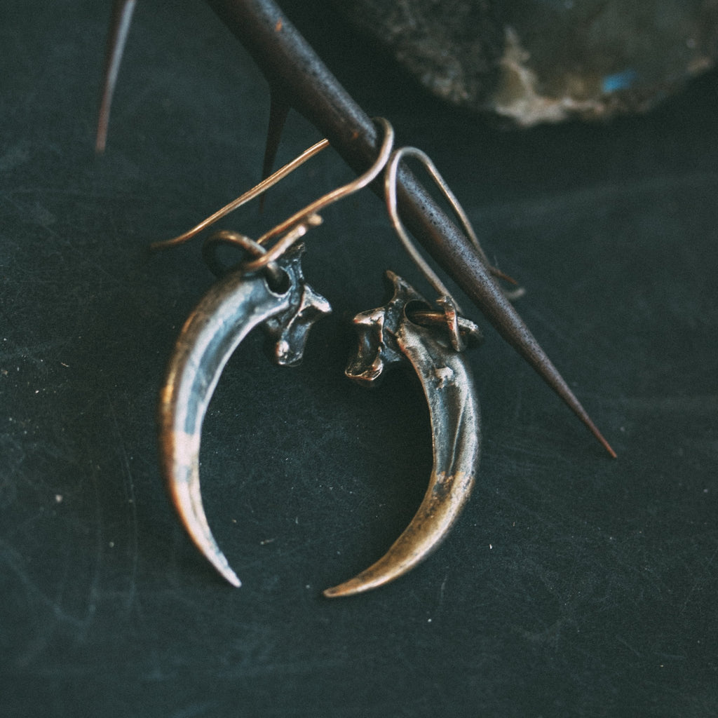 Raven earrings - Machinations