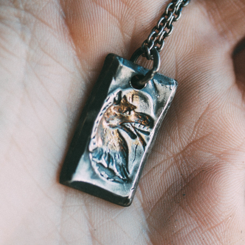 Shot Wolf Tag Necklace - Machinations