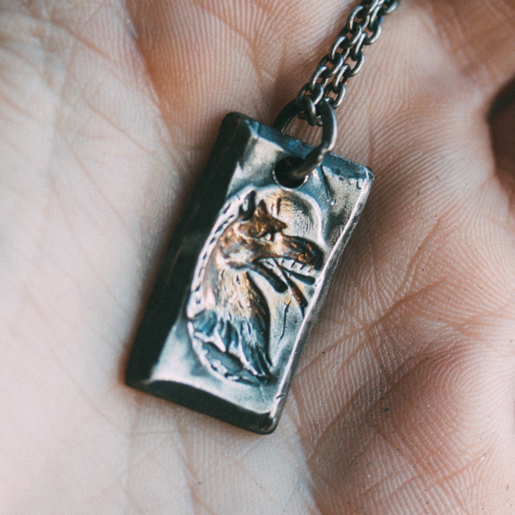 Shot Wolf Tag Necklace - Machinations