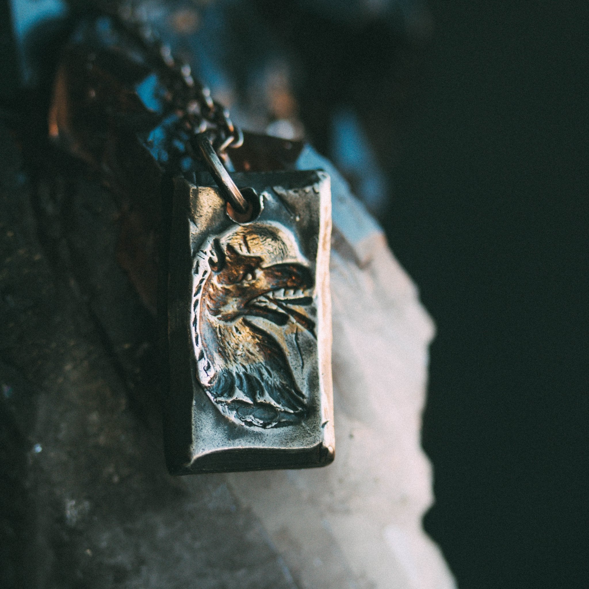 Shot Wolf Tag Necklace - Machinations