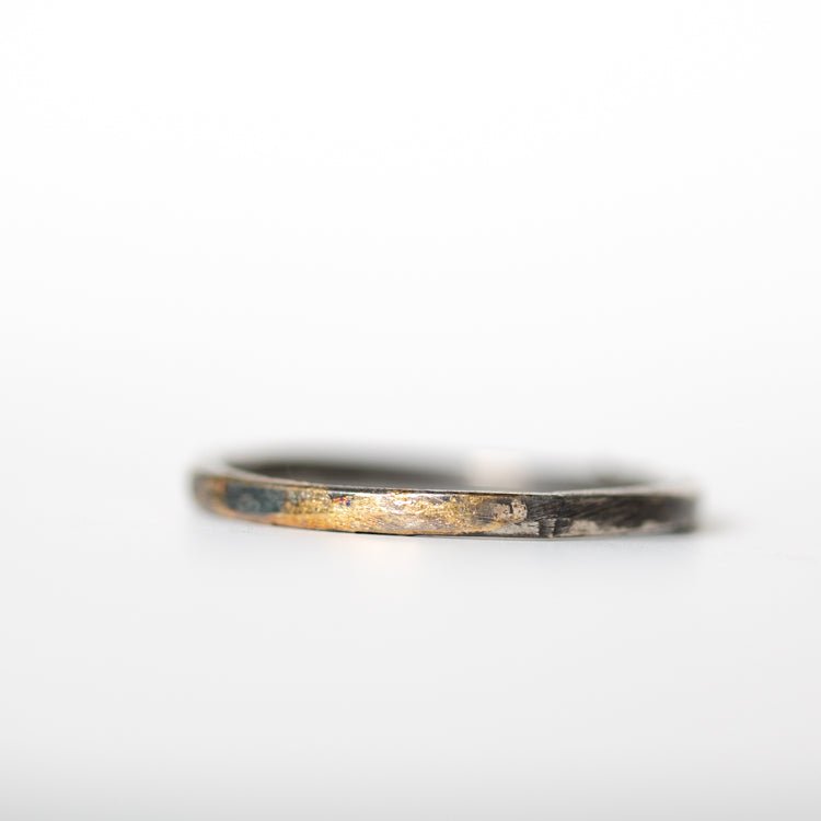 Silver and Gold Band - Thin - Machinations