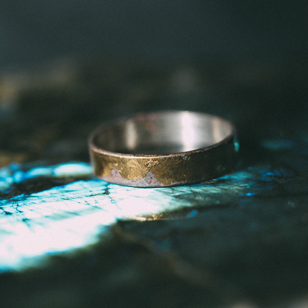 Silver and Gold Band - Wide - Machinations