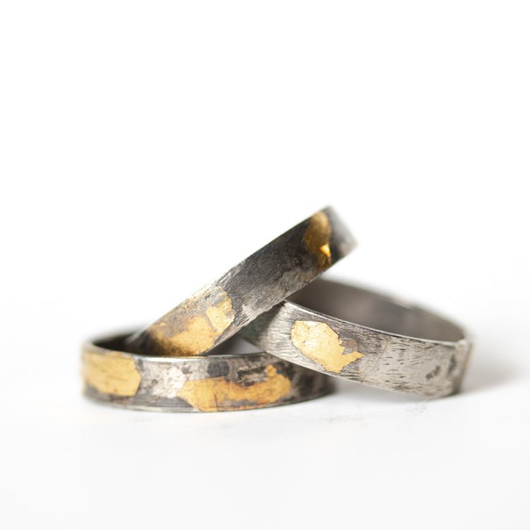 Silver and Gold Band - Wide - Machinations