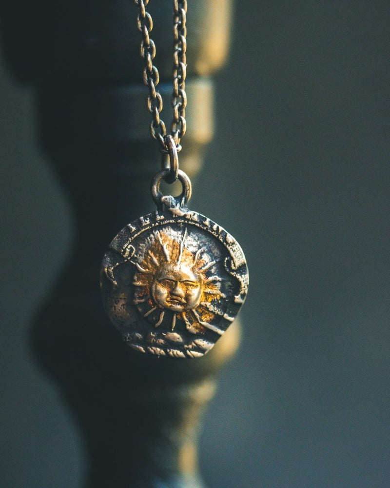 Sun Charm – Sterling Silver & 23K Gold | Symbol of Vitality, Illumination & Inner Radiance - Machinations