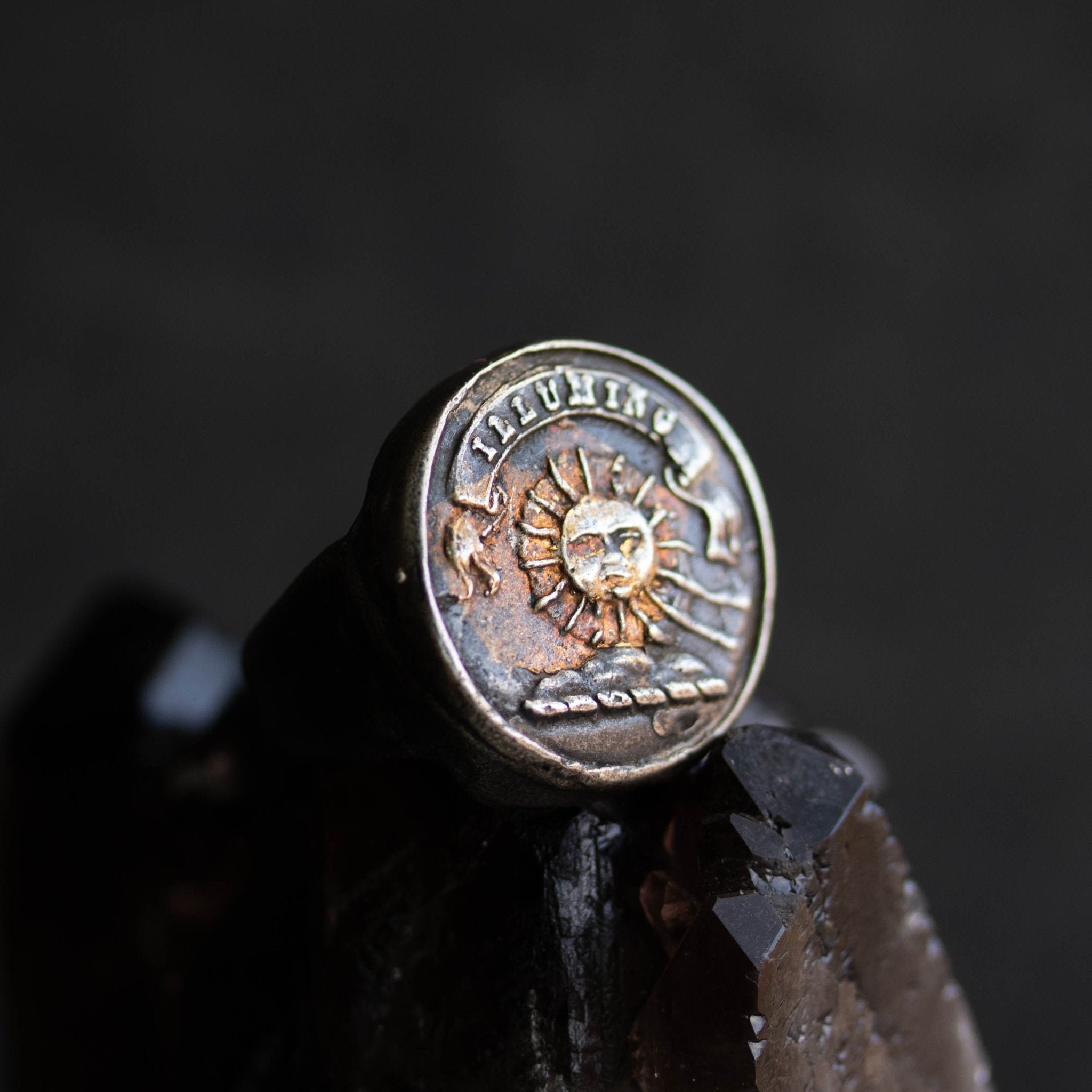 Sun Large Signet Ring - Machinations