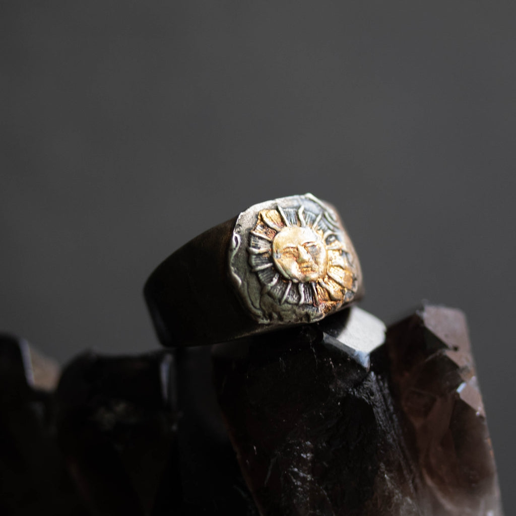 Sun Small Signet Ring - Machinations
