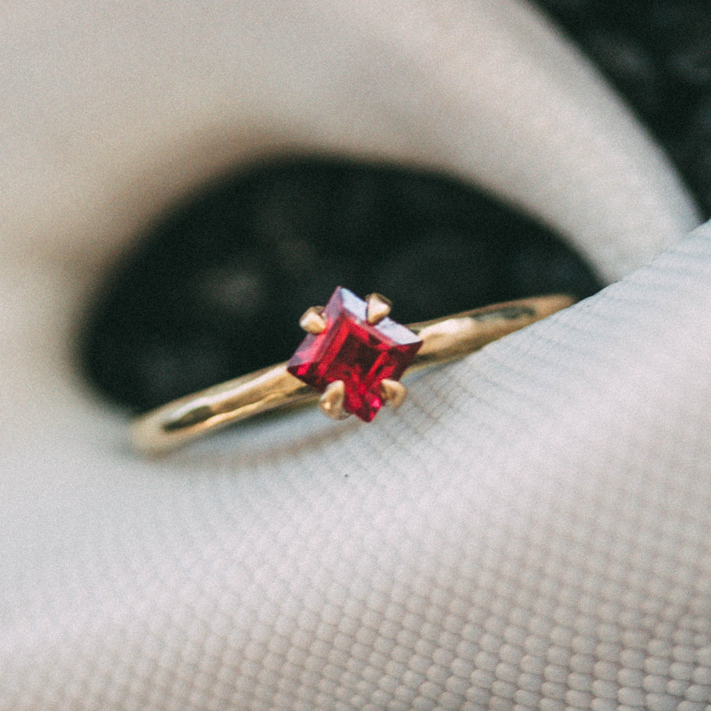 The Lilith Engagement Ring with Ruby - Machinations