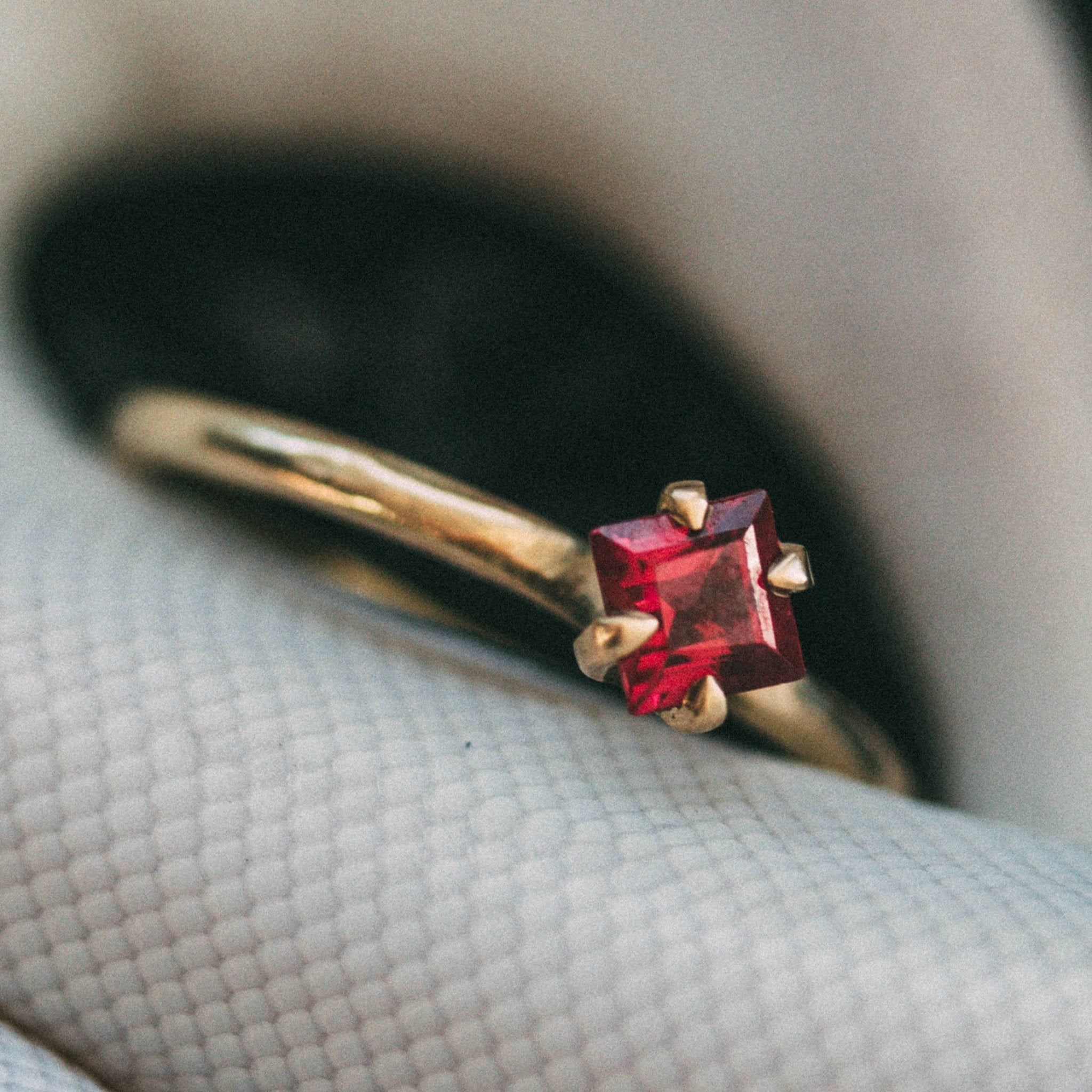 The Lilith Engagement Ring with Ruby - Machinations