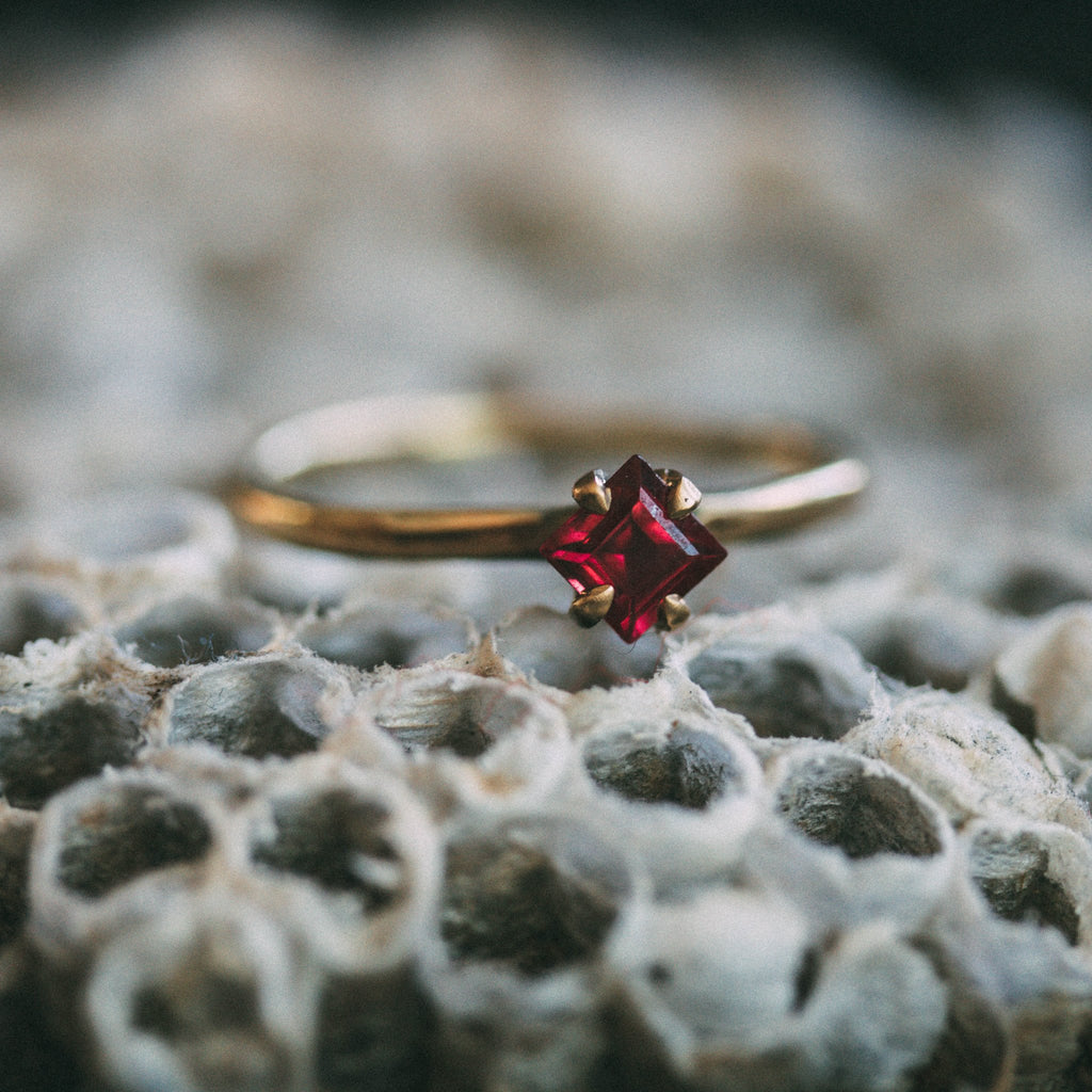 The Lilith Engagement Ring with Ruby - Machinations