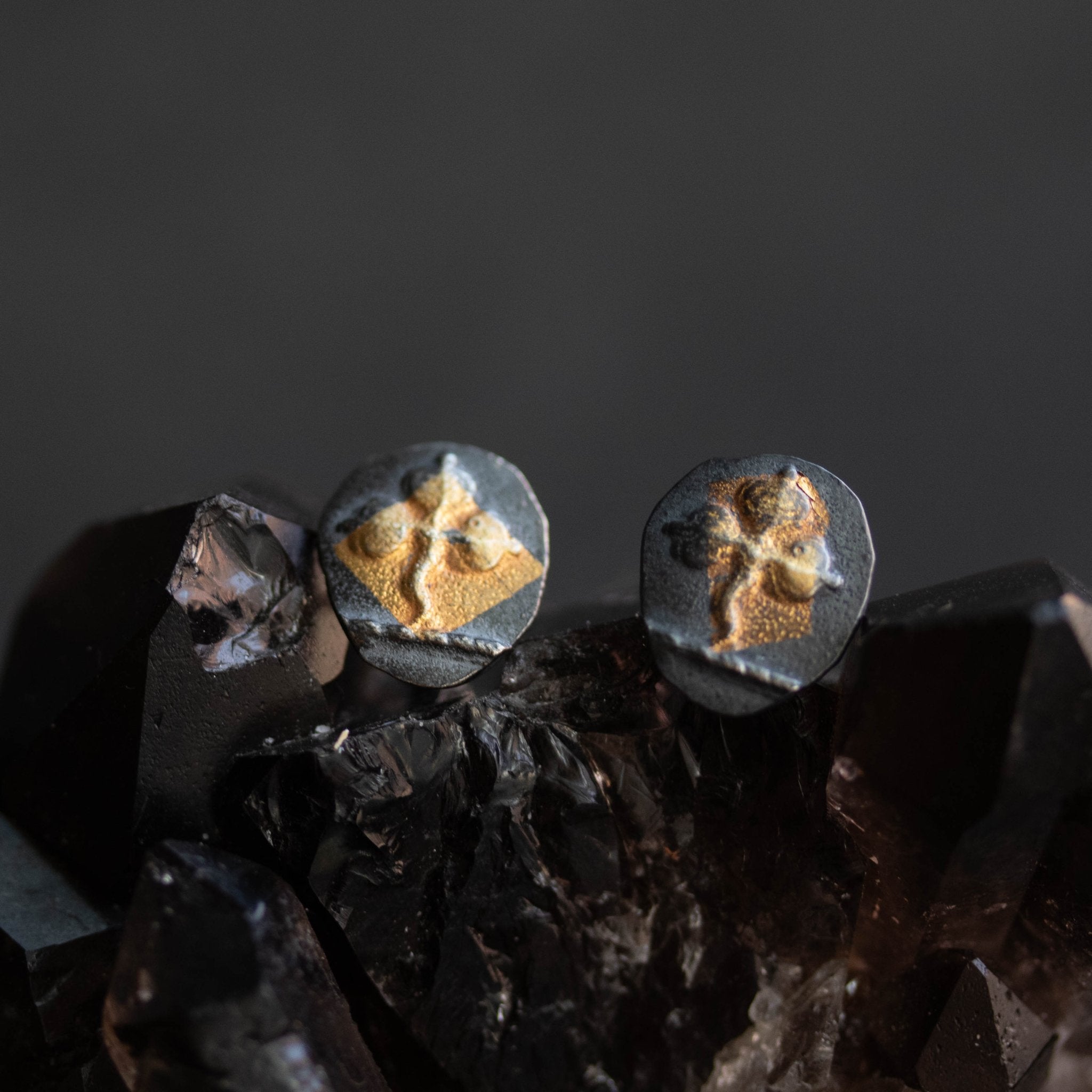 Three Leafed Clover Studs - Machinations