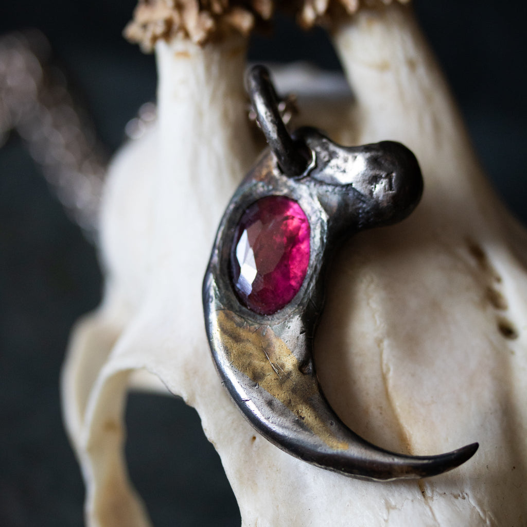 Ursa with Pink Tourmaline - Machinations