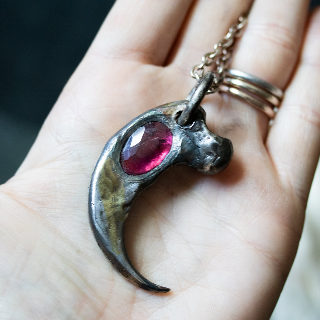 Ursa with Pink Tourmaline - Machinations