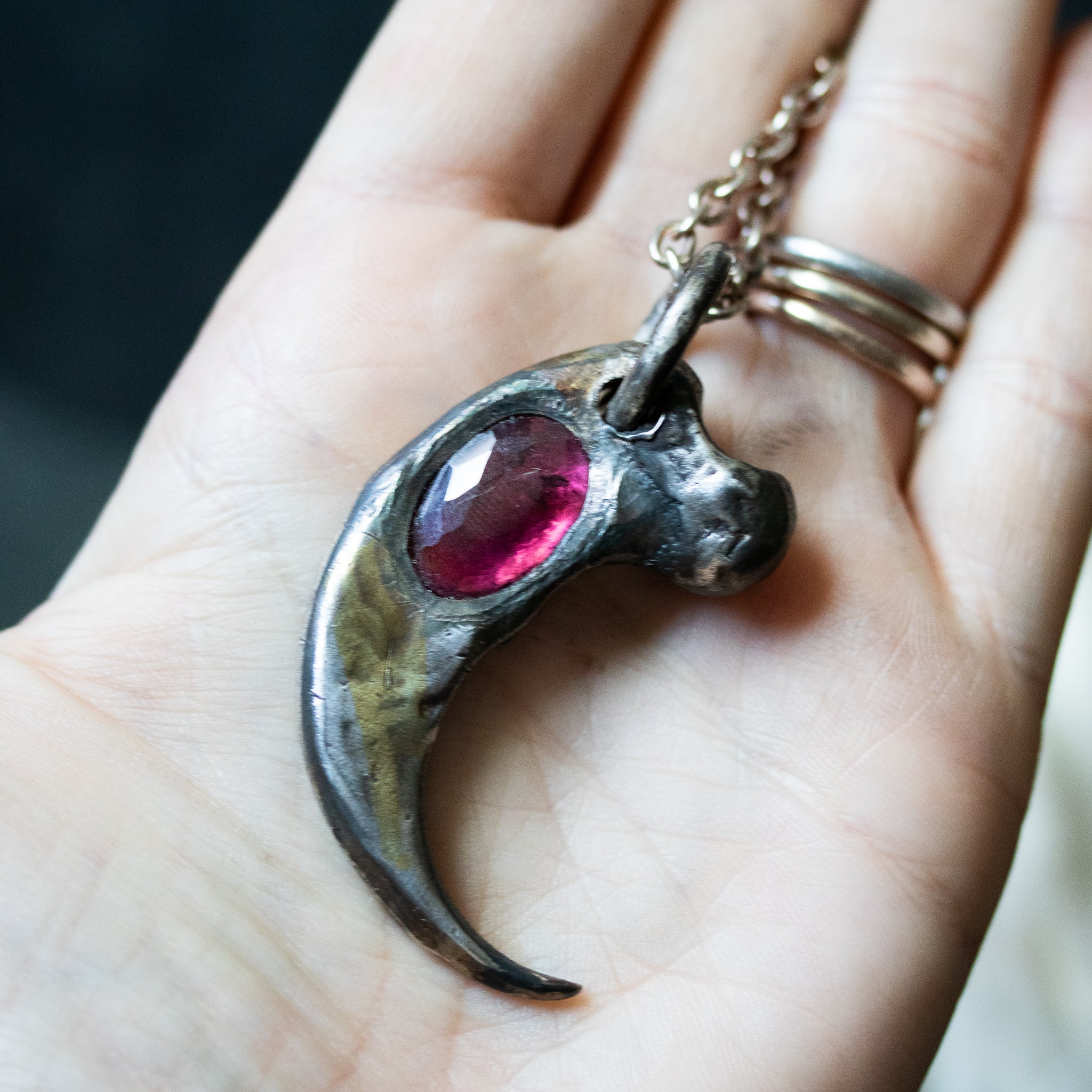 Ursa with Pink Tourmaline - Machinations